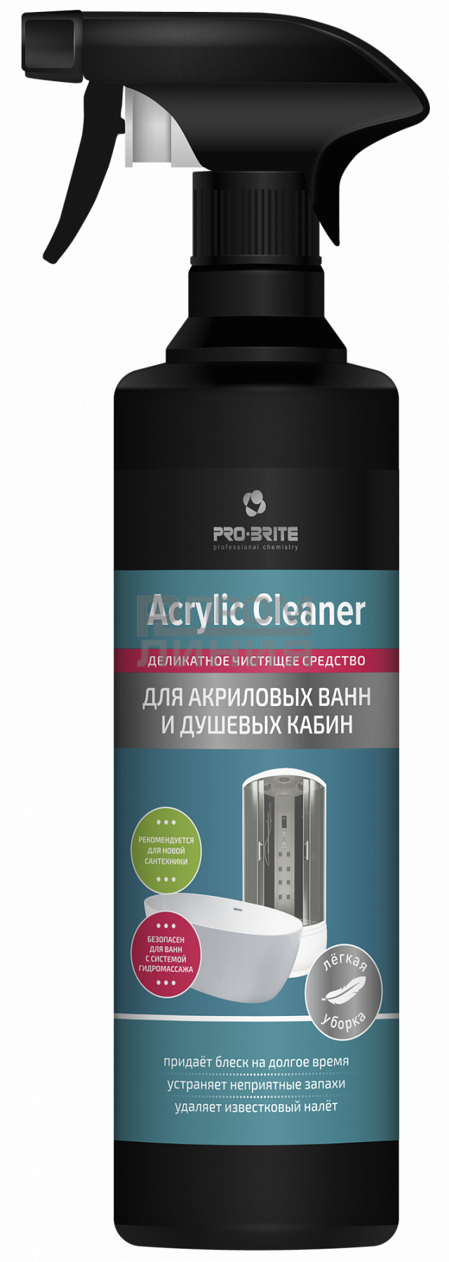 ПБ Acrylic cleaner деликатное чистящее средство для акрил. поверхностей с триг. 0,5л/12
